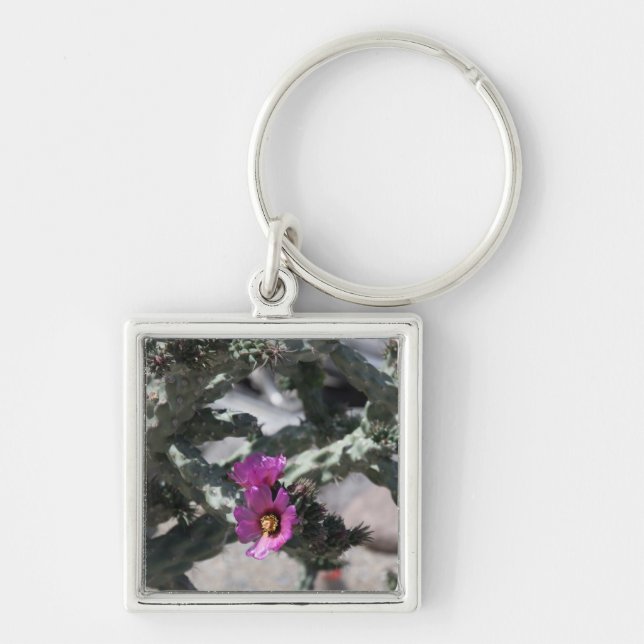 Chaveiro Cacto Challa em flor (Frente)