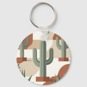 Chaveiro Cacto Verde Salgueiro Moderno Terracota Deserto