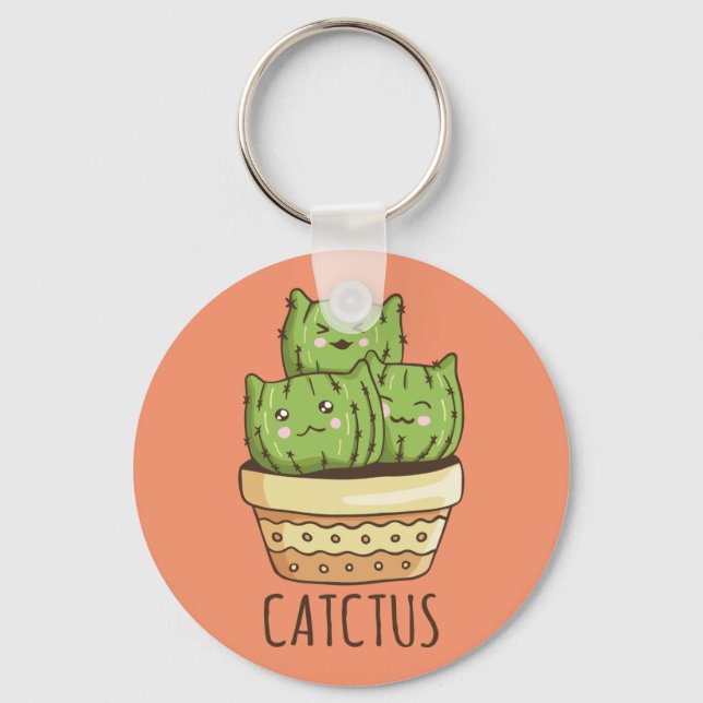 Chaveiro Cactus Cats (Frente)