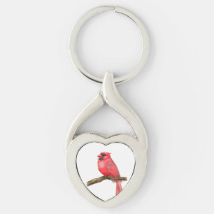 Chaveiro Cadeado de aves cardinhas