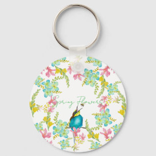 Chaveiro Cadeado de flores de primavera