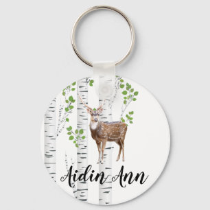 Chaveiro Cadeado Personalizado Chave Deer Doe Buck Woodland