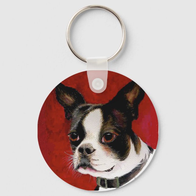 Chaveiro Cadeia-chave Boston Terrier (Frente)