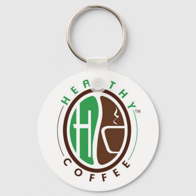 Chaveiro Cadeia-chave com marca HealthyCoffee (Frente)