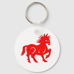 Chaveiro Cadeia-chave: Coro Vermelho Chinês Zodiac