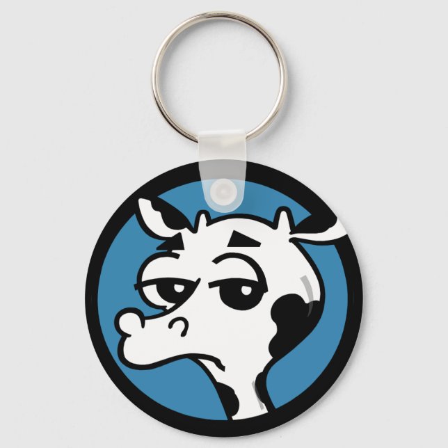 CHAVEIRO CADEIA-CHAVE DA VACA DE CARTÃO ENGRAÇADO (Frente)