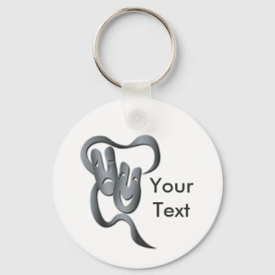 Chaveiro Cadeia-Chave de Máscara de Teatro de Cinzas Comé