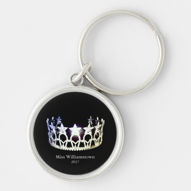 Chaveiro Cadeia-chave de metal Silver Crown USA (Frente)