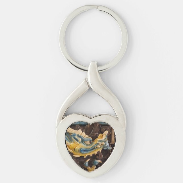 Chaveiro Cadeia-chave do Coração do Dragão Chinês (Frente)