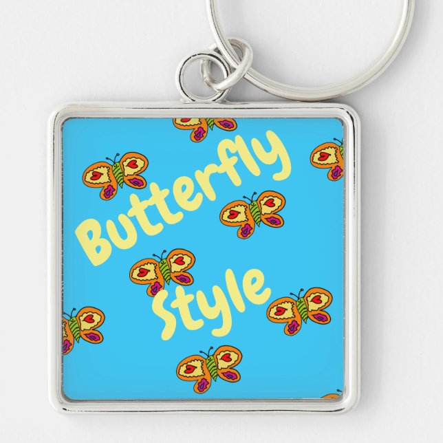 Chaveiro cadeia chave estilo borboleta (Frente)