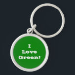 Chaveiro Cadeia-chave I Love Green<br><div class="desc">Cadeia-chave I Love Green</div>