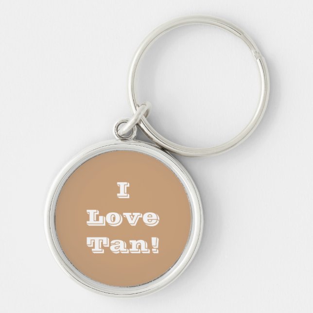Chaveiro Cadeia-chave I Love Tan (Frente)