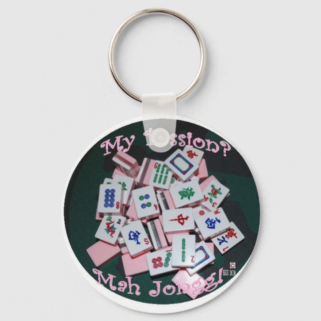 Chaveiro cadeia-chave mah jongg (Frente)