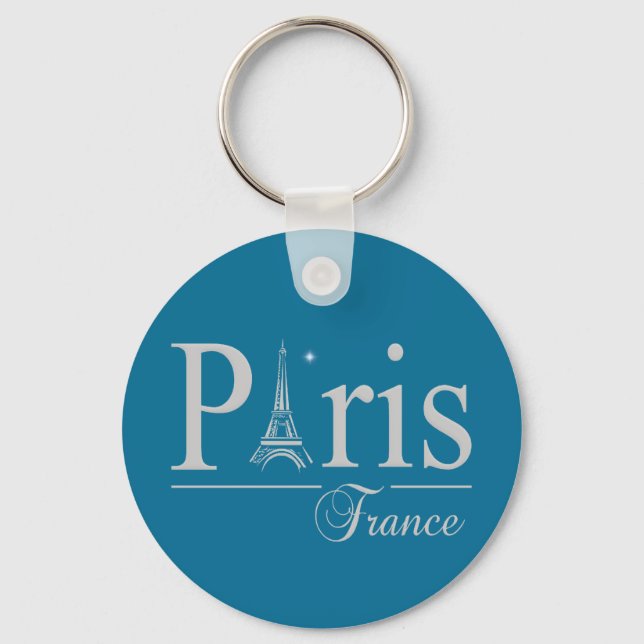 Chaveiro Cadeia chave Paris França (Frente)