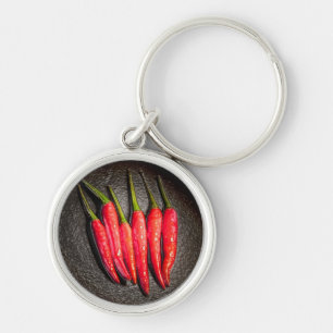 Chaveiro Cadeia-Chave Peppers Vermelhos
