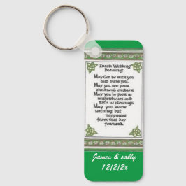 Chaveiro cadeia-chave personalizável de bênção do casamento