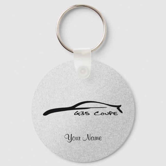 Chaveiro Cadeia-chave Silhouette de Coupe G35 (Prata) (Frente)