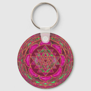 Chaveiro Cadeia-chave Sri Lakshmi Yantra Mandala