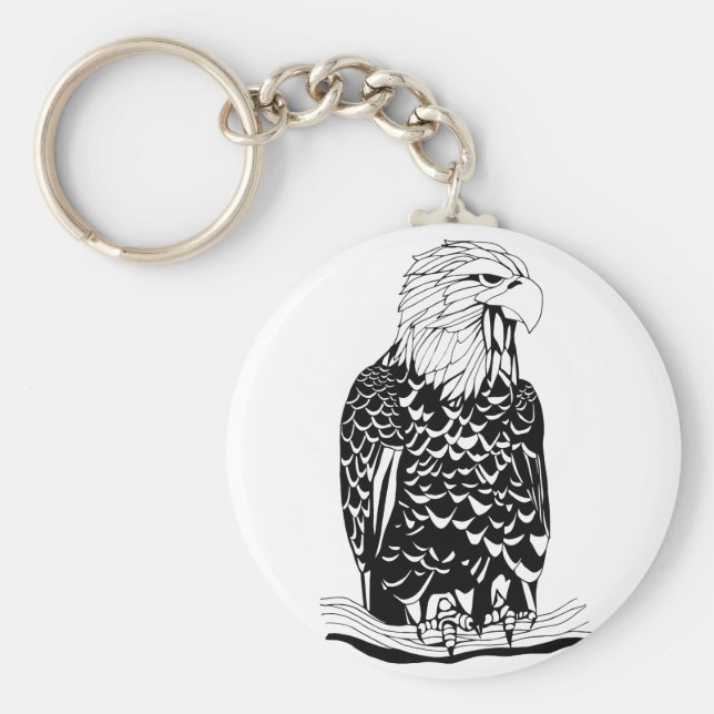 Chaveiro Cadeia de Chave Águia (Frente)