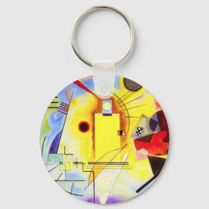 Chaveiro Cadeia de Chave Azul Amarelo Kandinsky