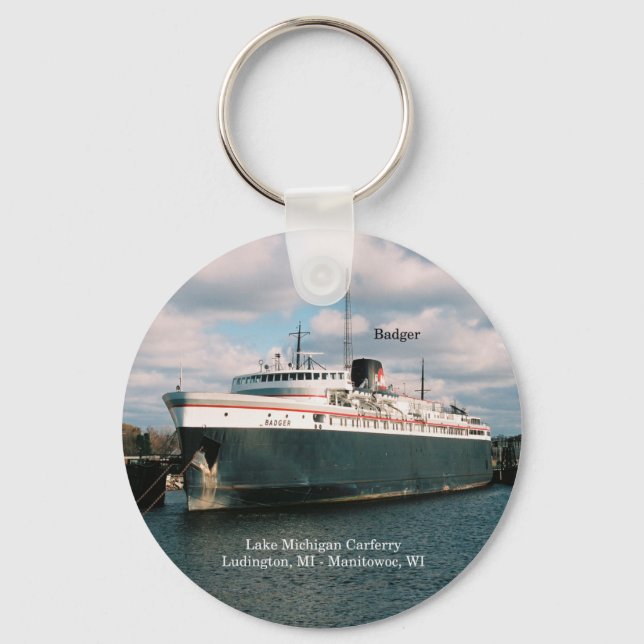 Chaveiro Cadeia de chave Badger (Frente)