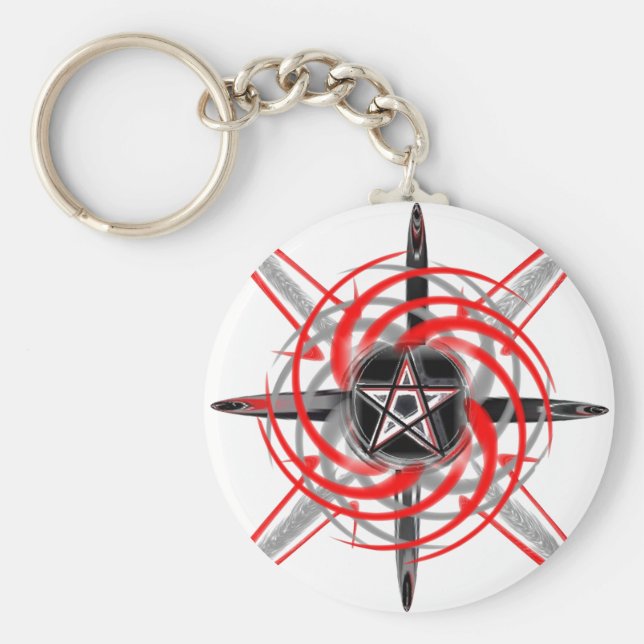 Chaveiro Cadeia de Chave Branca do FireStar (Frente)