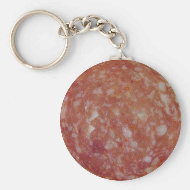 Chaveiro Cadeia de Chave da Fatia Salami (Frente)