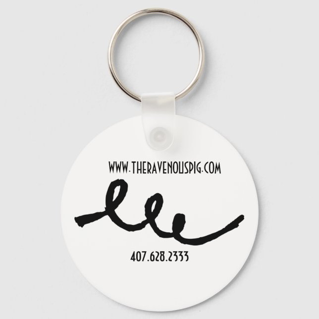 Chaveiro Cadeia de Chave de Cauda do Porco (Frente)