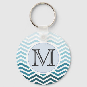 Chaveiro Cadeia de Chave de Monograma Personalizada de Chev
