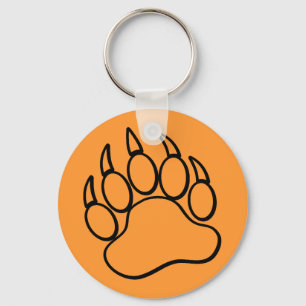 Chaveiro Cadeia de Chave de Paw de Urso Personalizável