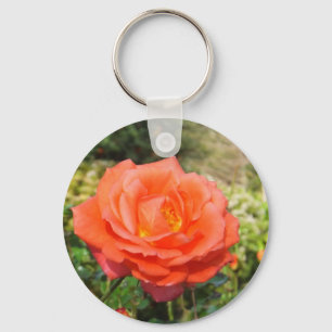 Chaveiro cadeia de chave de rosa vermelha