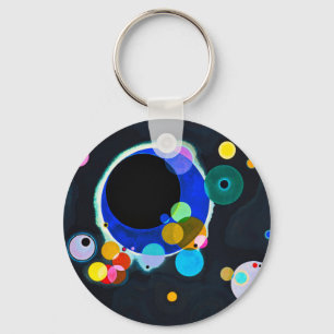 Chaveiro Cadeia de Chave de Vários Círculos Kandinsky