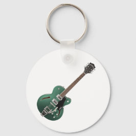 Chaveiro Cadeia de Chave de Violão Verde