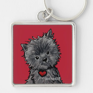 Chaveiro Cadeia de Chave do Cachorro Affenpinscher
