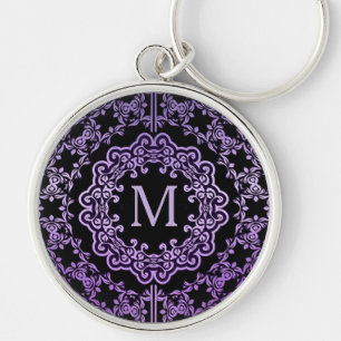 Chaveiro Cadeia de Chave do Modo de Filigrana Roxo do Monog
