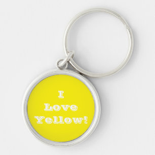 Chaveiro Cadeia de Chave I Love Yellow