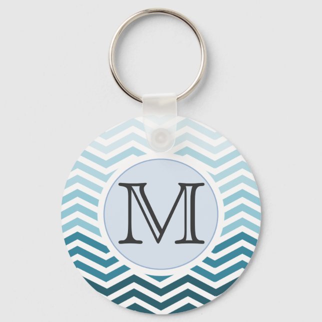 Chaveiro Cadeia de Chave Monograma Personalizada de Divisor (Frente)