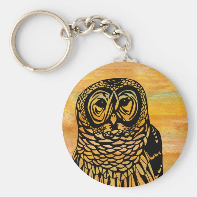 Chaveiro Cadeia de Chave Owl (Frente)