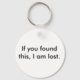 Chaveiro Cadeia de chave perdida e encontrada