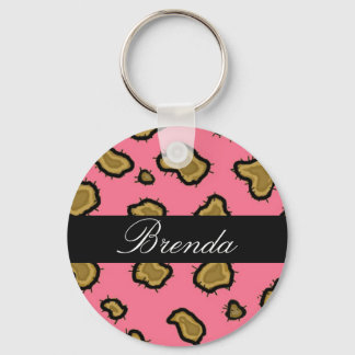 Chaveiro Cadeia de Chave Personalizada de Impressão Leopard