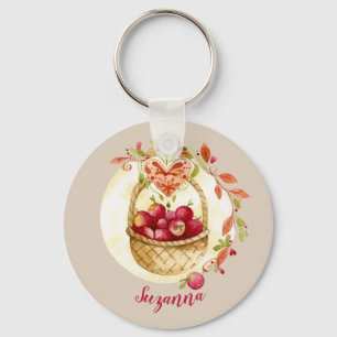 Chaveiro Cadeia de Chave Personalizada do Apple Basket
