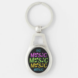 Chaveiro cadeia de chave personalizada MUSIC