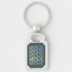 Chaveiro cadeia de chave personalizada MUSIC