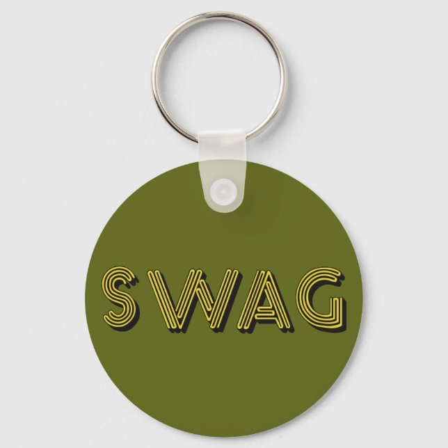 Chaveiro cadeia de chave personalizada SWAG (Frente)