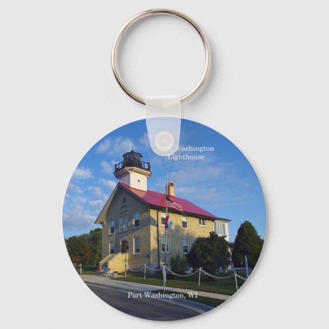Chaveiro Cadeia de chave Port Washington Lighthouse (Frente)