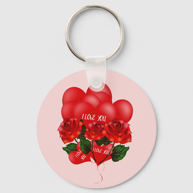 Chaveiro Cadeia de chave romântica (Frente)