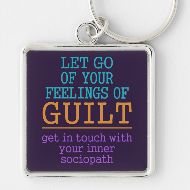 Chaveiro Cadeia de chave Self-Knowledge Engraçada (Frente)