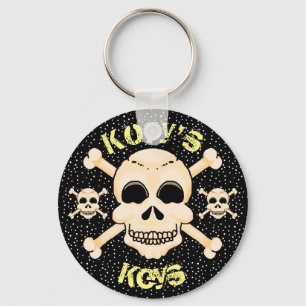 Chaveiro Cadeia de Chave Skull & Crossbones