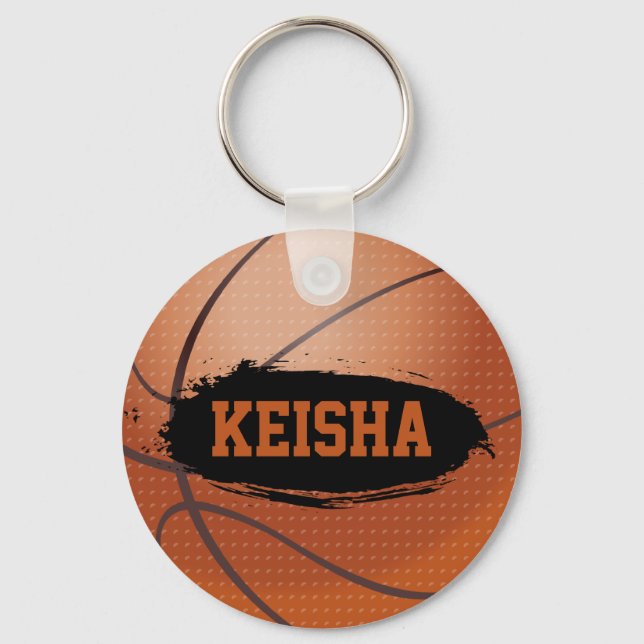 Chaveiro Cadeia de Chave/Toque de Chave de Basquete Keisha  (Frente)