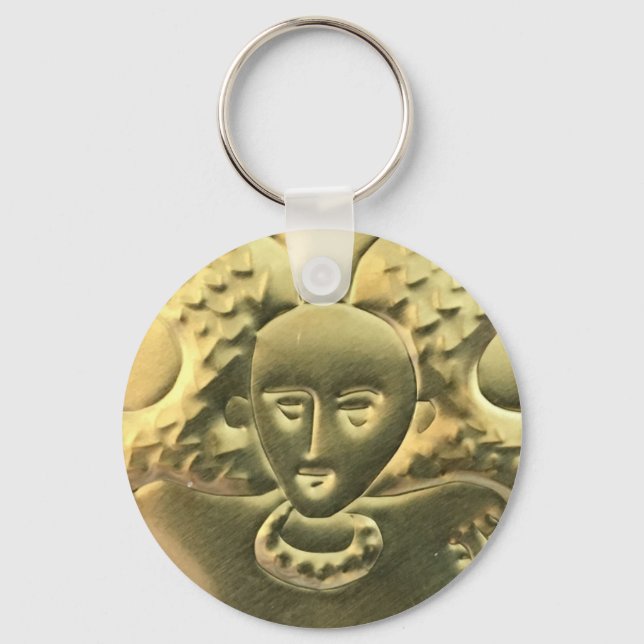 Chaveiro Cadeia de Chaves abstrato (Frente)